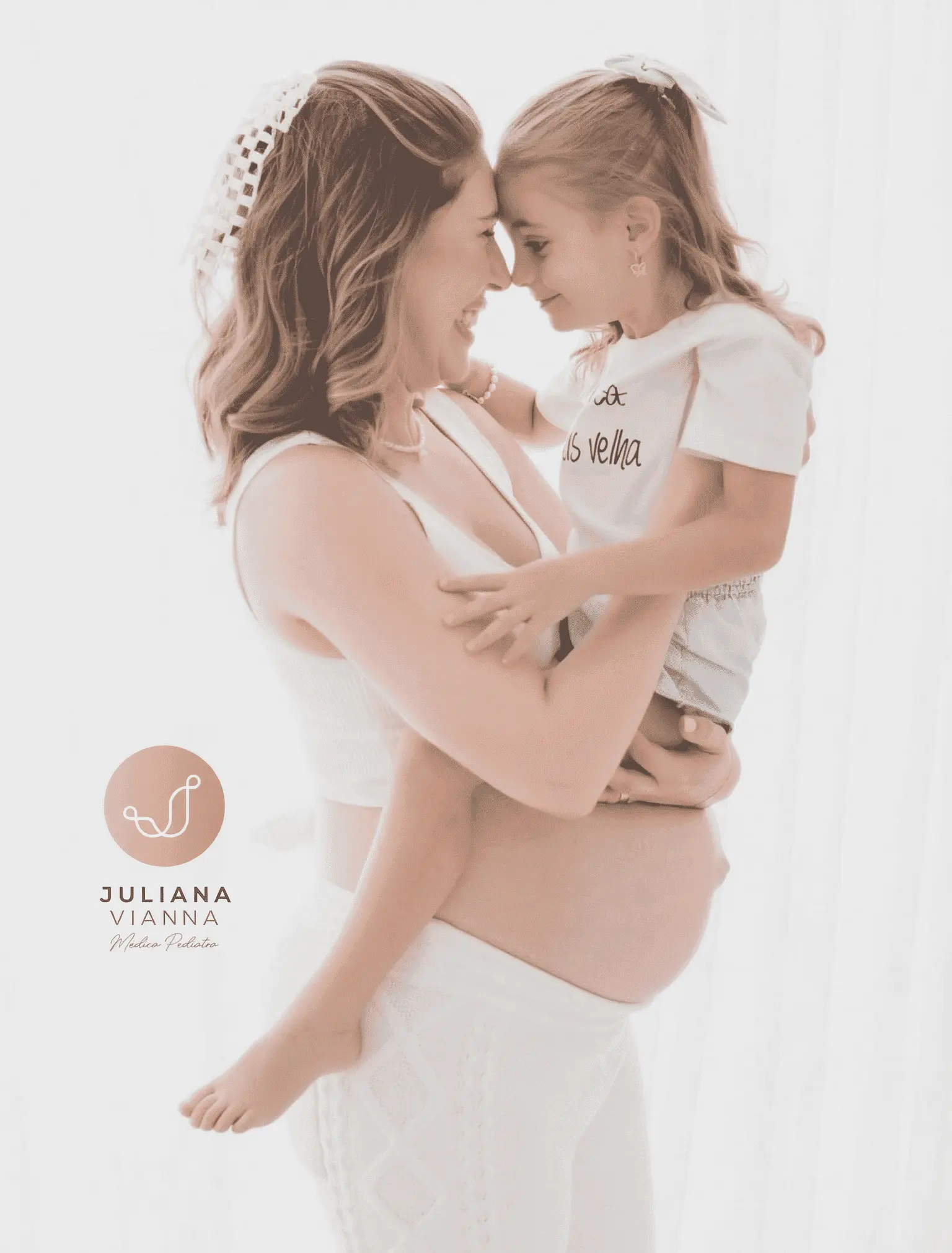 Gestante em momento de paz